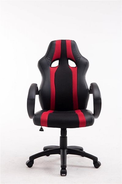 Gamer szék BHM GERMANY Velvet, fekete/piros Képernyő