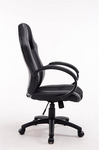 Gaming Chair BHM Germany Velvet, Black Lateral view