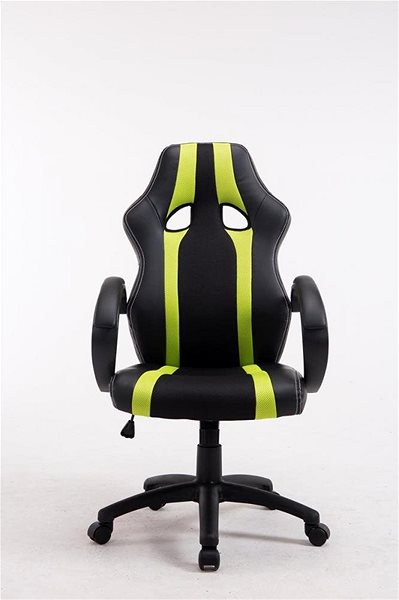 Gamer szék BHM Germany Velvet, fekete/zöld Képernyő