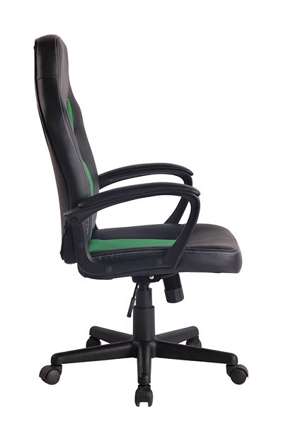 Office Armchair BHM Germany Ronald Black/Green Lateral view