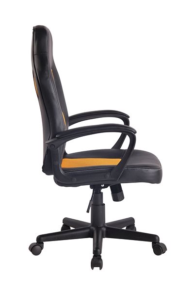 Office Armchair BHM Germany Ronald Black/Yellow Lateral view