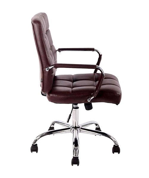 Office Armchair BHM Germany Lina 2 Burgundy Lateral view