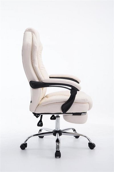 Office Armchair BHM Germany Samanta, Cream Lateral view