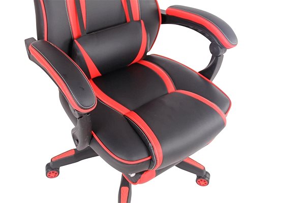 Gamer szék BHM GERMANY Gregory, fekete/piros Jellemzők/technológia