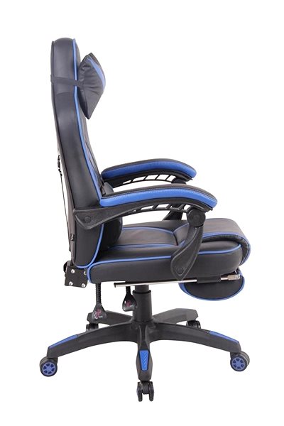 Gaming Chair BHM Germany Gregory, Black/Blue Lateral view