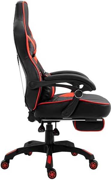 Gaming Chair BHM Germany Tilos, Black / Red Lateral view