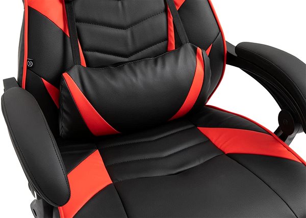 Herná stolička BHM Germany Tilos, čierna/červená Vlastnosti/technológia