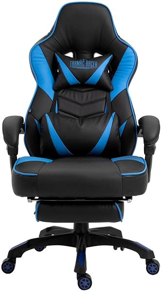 Gamer szék BHM GERMANY Tilos, fekete / kék Képernyő