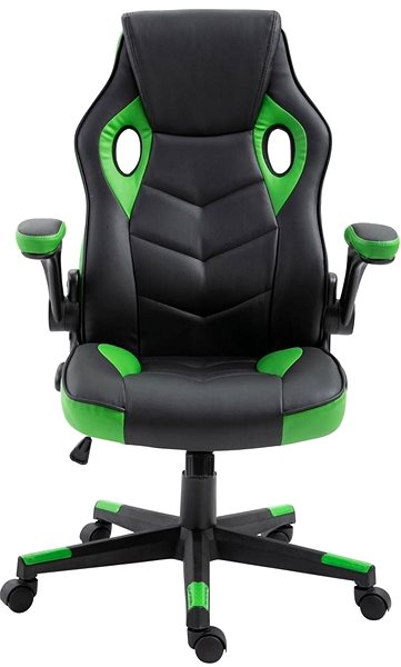 Gamer szék BHM Germany Omis, fekete/zöld Képernyő