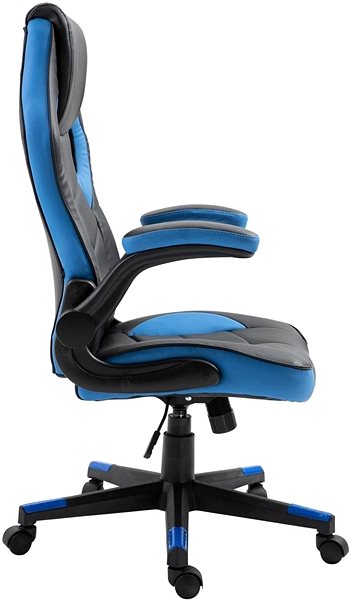 Gaming Chair BHM Germany Omis, Black/Blue Lateral view