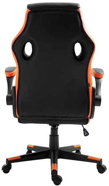 Gamer szék BHM GERMANY Omis, fekete / narancssárga Hátoldal