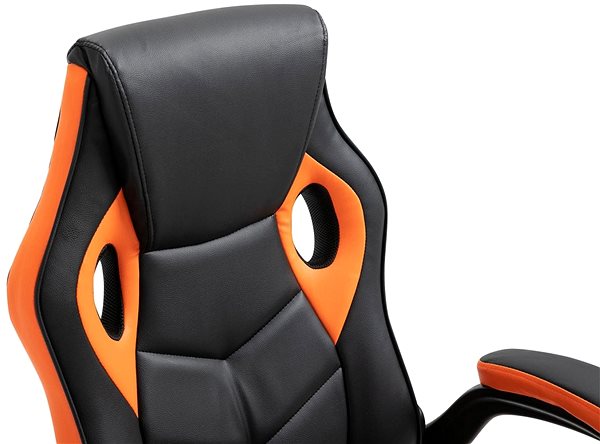 Herná stolička BHM Germany Omis, čierna/oranžová Vlastnosti/technológia