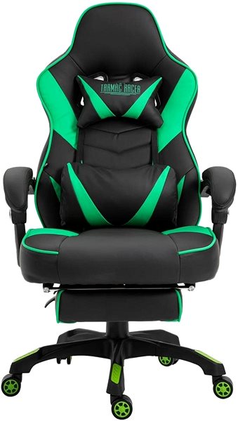 Gamer szék BHM GERMANY Tilos, fekete / zöld Képernyő