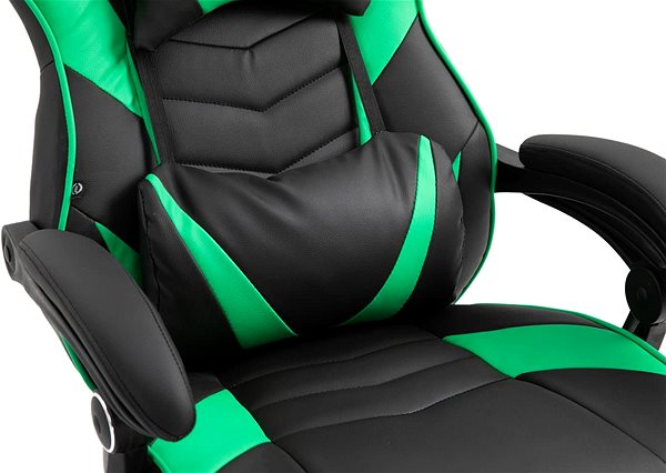 Gamer szék BHM GERMANY Tilos, fekete / zöld Jellemzők/technológia