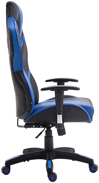 Gaming Chair BHM Germany Fangio, Black / Blue Lateral view