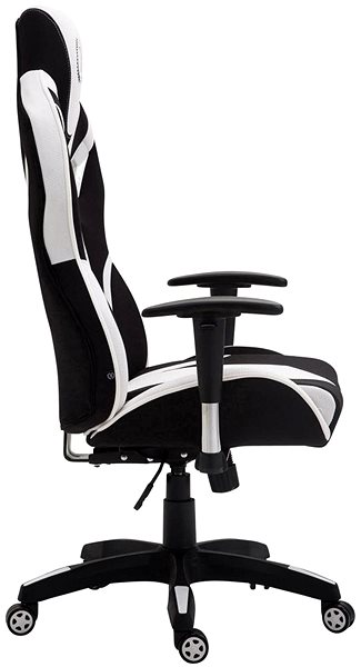 Gaming Chair BHM Germany Fangio, Black / White Lateral view