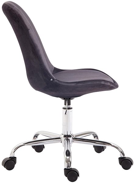 Office Chair BHM Germany Toulouse, Dark Grey Lateral view