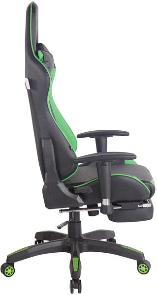 Gaming Chair BHM Germany Turbo, Black-green Lateral view