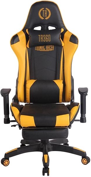 Gaming Chair BHM Germany Turbo, Black-yellow Screen