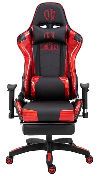 Gamer szék BHM GERMANY Turbo Fényes, fekete-piros Képernyő