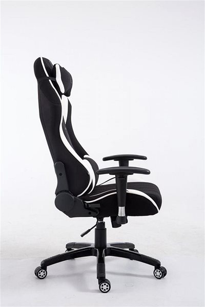 Gaming Chair BHM Germany Shift, Black and White Lateral view