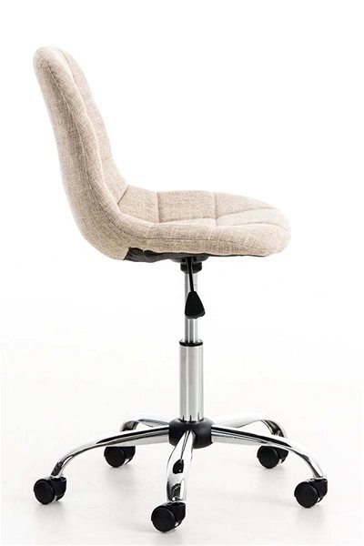 Office Chair BHM Germany Emil, Cream Lateral view