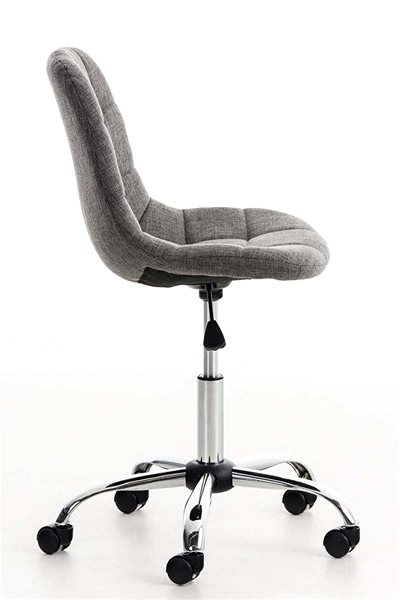 Office Chair BHM Germany Emil, Light Grey Lateral view