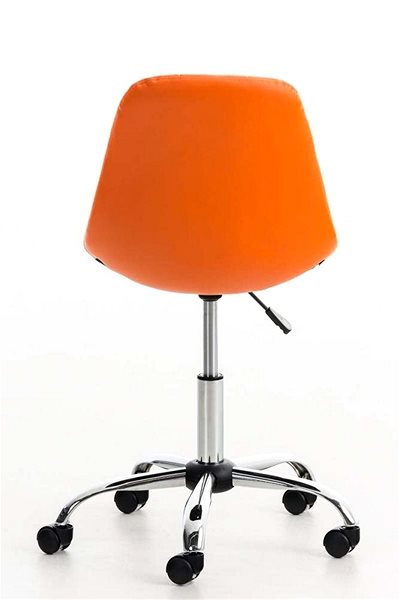 Kancelárska stolička BHM Germany Emil, oranžová Zadná strana