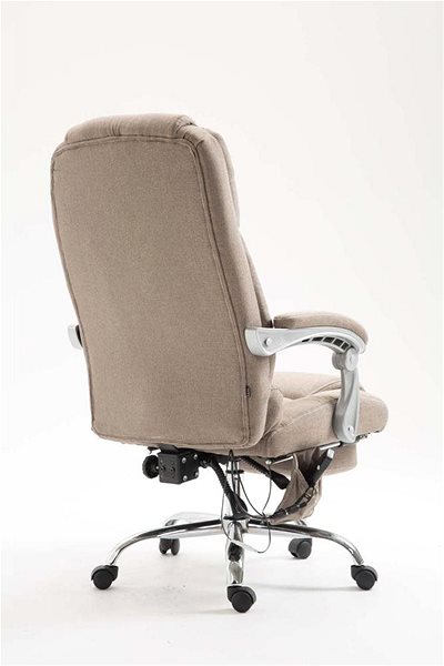 Office Armchair BHM Germany Pacific with Massage Function, Taupe Back page