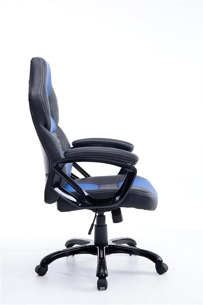 Office Armchair BHM Germany Pedro, Black-blue Lateral view