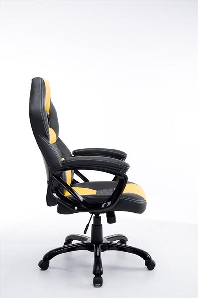 Office Armchair BHM Germany Pedro, Black-yellow Lateral view