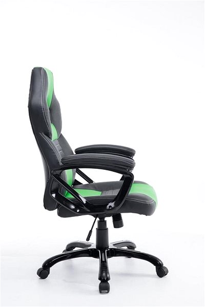 Office Armchair BHM Germany Pedro, Black-green Lateral view