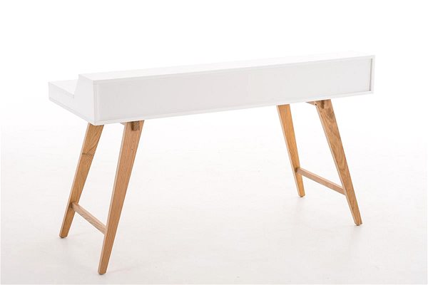 Písací stôl BHM Germany Eaton 140 cm, biely ...
