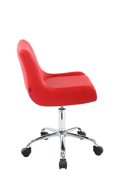 Dielenská stolička BHM Germany Club, syntetická koža, červená ...