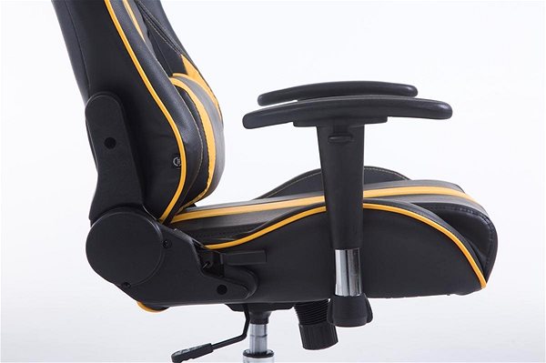 Gaming Chair BHM Germany Racing Edition, Synthetic Leather, Yellow Features/technology