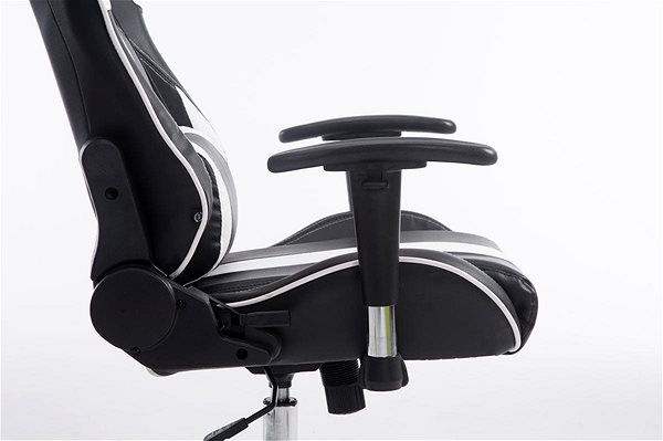 Gaming Chair BHM Germany Racing Edition, Synthetic Leather, White Features/technology