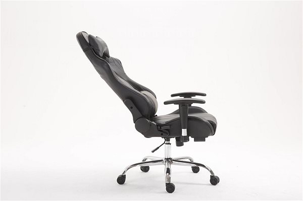 Gaming Chair BHM Germany Racing Edition, Synthetic Leather, Black Lateral view
