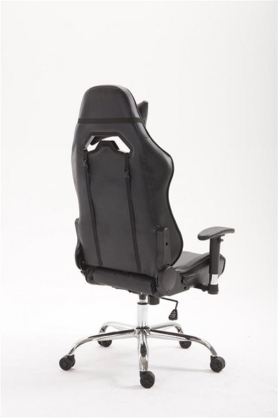 Gamer szék BHM Germany Racing Edition, műbőr, fekete Hátoldal