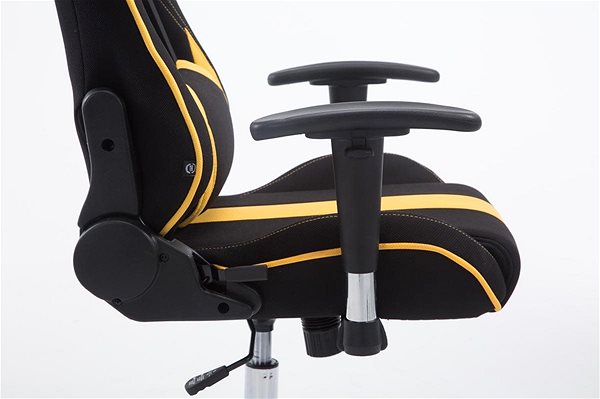 Gaming Chair BHM Germany Racing Edition, Textile, Yellow Features/technology