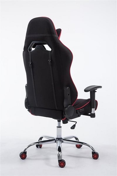 Gaming Chair BHM Germany Racing Edition, Textile, Red Back page