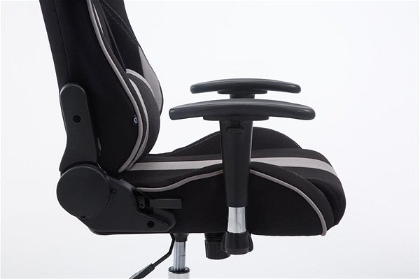Herná stolička BHM Germany Racing Edition, textil, sivá Vlastnosti/technológia