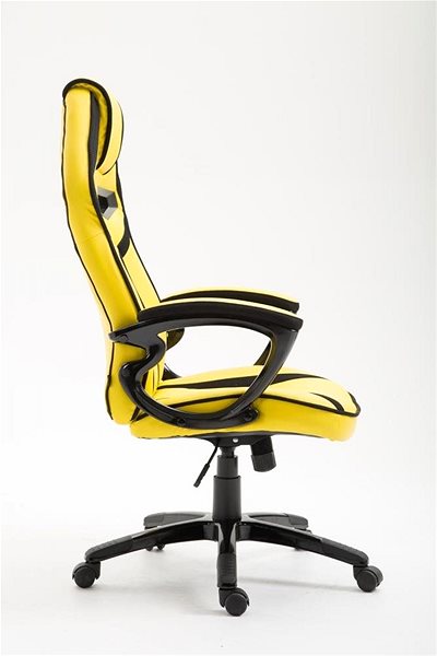 Gaming Chair BHM Germany Chicane, Yellow Lateral view