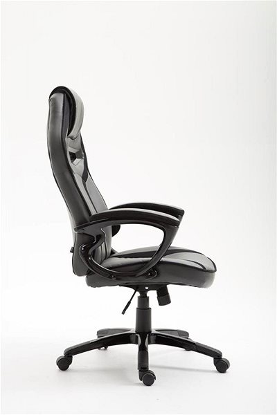 Gaming Chair BHM Germany Chicane, Grey Lateral view