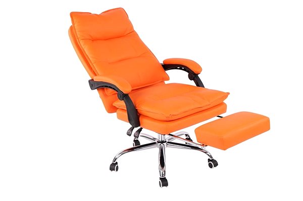 Office Armchair BHM Germany Power, Synthetic Leather, Orange Features/technology