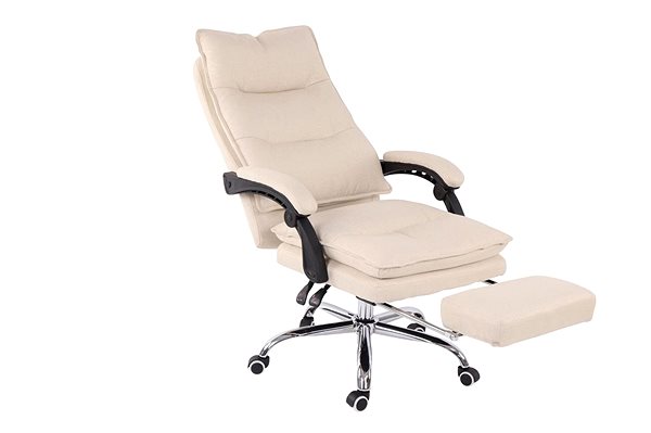 Office Armchair BHM Germany Power, Textile, Cream Features/technology