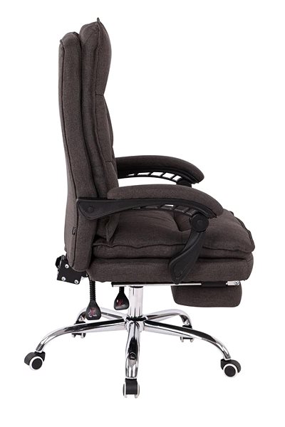 Office Armchair BHM Germany Power, Textile, Dark Grey Lateral view