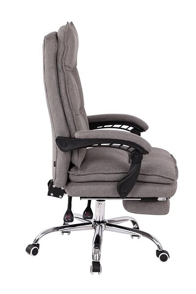 Office Armchair BHM Germany Power, Textile, Grey Lateral view