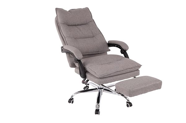 Office Armchair BHM Germany Power, Textile, Grey Features/technology