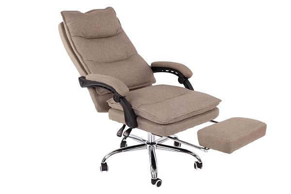 Office Armchair BHM Germany Power, Textile, Taupe Features/technology