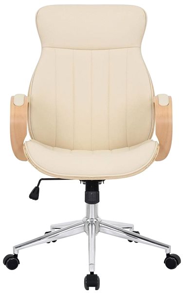 Office Chair BHM Germany Melilla, Natural / Cream Screen